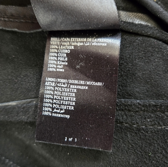 BEBE Women's Black 100% Leather open front Jacket. Lightweight.Size Small - Picture 9 of 11